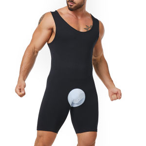 Seamless Mens Shapewear Full Body Shaper Bodysuit LTY01