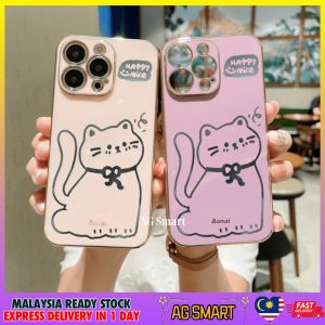 IPH 7 8 Se 2020 7 Plus 8 Plus X Xs Xs Max 11 11 Pro 11 Pro Max 12 12 Pro 12 Pro Max 13 13 Pro 13 Pro Max 14 14 Pro 14 Pro Max 15 15 Plus 15 Pro 15 Pro Max 16 16 Plus 16 Pro 16 Pro Max cat sticker electroplated soft case cover fon casing 猫猫贴纸电镀手机壳