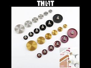 หมุดยึดอะคริลิค หมุดกระจก หมุดปิดหัวน็อต สีเงิน สีทอง สีดำ น็อตหัวหมวก หมุดยึดกระจก แบบเจาะกระจก หมุดลอย