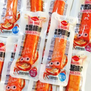 Instant Sea Watch Shredded Crab Stick 500G Surimi Crab Sticks Crab Meat Roll Surimi Stick Seafood Low-Fat Snacks