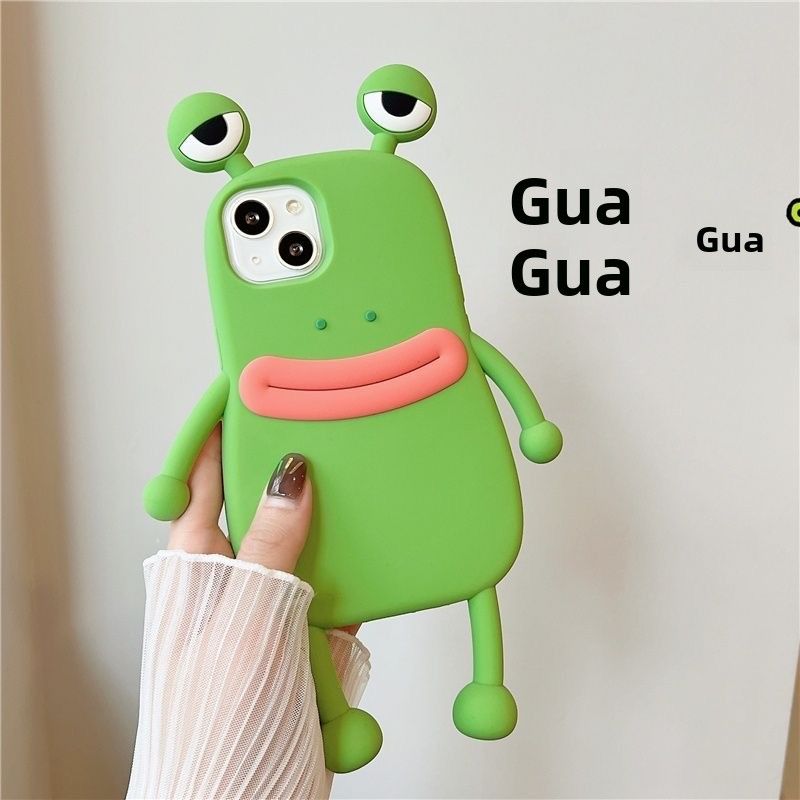 Zhaoliu Si Frosch Silikon-Handyhülle für iPhone 17 Max, 16, 11, 6, 12 Pro – Weiche Außenhülle – Bestseller der Internet-Prominenz_voghion.com