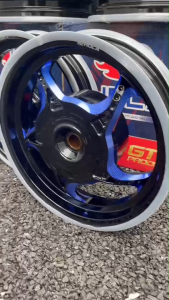 HOLA ล้อแม็ก Giorno 5ก้าน ขอบ12" สีทูโทน CNC MAX 2TONE 5สี แข็งแรง ทนทาน สีสวยสด