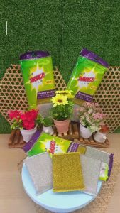 RAYACO Methalic sponge(3 Pcs in pack)/Scrub Cleaning Sponge