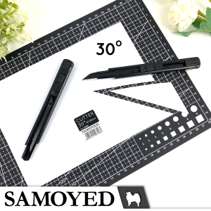 Cutter / Kater Kecil Hitam 30 Derajat / Degrees Stainless All Black Samoyed CU-300BK