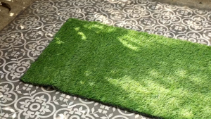Karpet lantai rumput sintetis DIY 1M×4M 30MM tikar rumput dalam atau luar ruangan cocok untuk hewan peliharaan halaman belakang taman