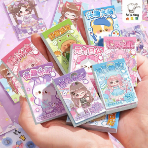 KABAXIONG | DIY Easy-cutting Cartoon Cute Stickers Book