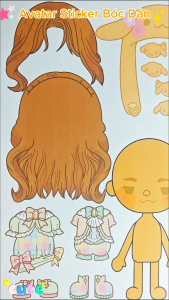(111B)Bộ Avatar Sticker đồ chơi bóc dán tranh dán hình phát triển tư duy cho bé