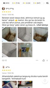 Pembersih Kerak Toilet Kemasan 1 Liter/ Keramik/ kran/ stainless/ kloset / cairan ajaib
