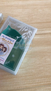 ( isi 50 pcs ) Souvenir MANGKOK SAMBAL MODEL DAUN kemas MIKA Kartu Ucapan Suvenir Murah Makassar