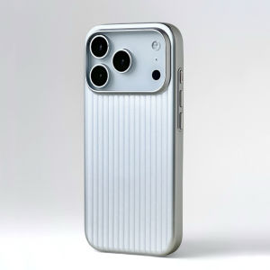 Plating 3D Stylish Luggage Stripes For Magsafe Phone Cases For IPhone 17 16 15 14 Pro Max Shockproof Wireless Charge Matte Cover