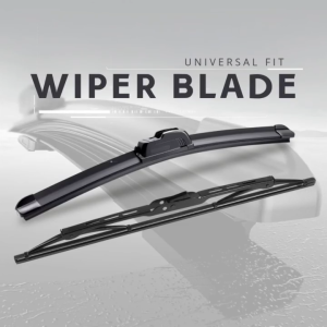TIGERAUTO Mitsubishi Lancer 2011 to 2017 24" +17" Wiper Blade Set BEAM or FRAME Banana Frameless Design Aluminum Framed Auto Windshield Substitute ABS Plastic Universal Front Shield Wiper Heavy Duty Silent Grade Silicone Rubber Universal Fit