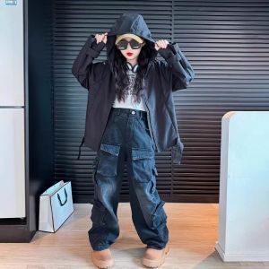 ZIRUIBABA | New Stylish Wide Leg Denim Pants for Girls