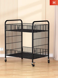 Foldable Portable Rolling Storage Rack