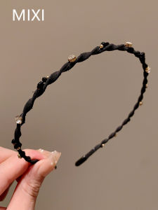 Korean Style Simple Fine Rhinestone Hairband: Elegant Outdoors High End Hairpin Womens Fashion Accessory Hairband