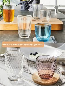Bormioli Rocco | Bộ Cốc Nước Kính Đa Màu Cho Sử Dụng Tại Nhà