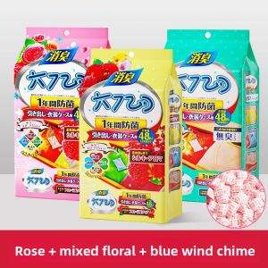 MONLEYTA | Non-Toxic樟脑丸 Wardrobe Deodorant Moisture Absorber Anti-Bug Wood Protection Flower Scented Odor Eliminator Ball