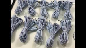 YINHANG | 3.5mm2/4pin Needle Type Electrode Wires Digital TENS Massager Connecting Cables for Massager Electrode Pads