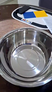 LOVIDA MALAYSIA 304 Stainless Steel Thickened Bowl Basin Vegetable Washing Salad Mixing Bowl Soup Bowl Cooking Baking Cake Bread Kitchen Mixer Kneading Basin Keluli