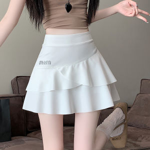 YIMEI กระโปรงเค้กเป็นชั้นๆแฟชั่นสำหรับผู้หญิงกระโปรงทรงเอแฟชั่นฤดูร้อน2025สำหรับผู้หญิงที่มีกระโปรงเต้นรำสั้นยอดนิยมทรงเอวสูงและบาง