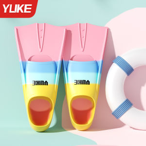 YUKE | Training Swim Fins for Kids and Adults Short Silicone Fins