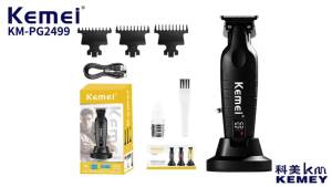 Kemei | KEMEI Km-PG2499 Cordless Hair Clipper for Men with 1200mAh Battery 7000rpm Ceramic Blade Dual Charging Base Beard Trimmer