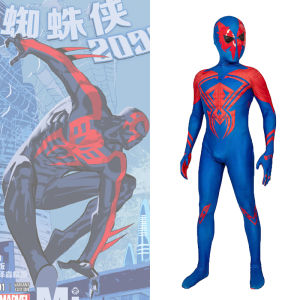 Spiderman Nano Suit Childrens Costume Tight Fitting Cosplay Outfit for Universe Exploration 2099 Ideal for Childrens Day