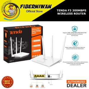 ICX TENDA F3 300Mbps WIRELESS ROUTER 3X5dBi