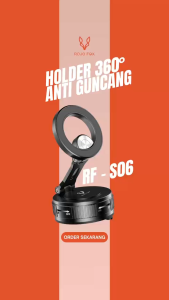 ROJO FOX Magnetic Vacuum Phone Holder Car Holder RF-S06 / BH-S07 | Magsafe + Hisap Vakum Kuat | 3-Axis Lipat & 360° Rotasi | Dashboard & Windshield