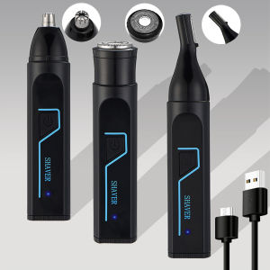 Man Hair Epilators Trimmers Beard Hair Shavers Electric Nose Hair Chest Hair Armpit Legs Hair Shaver 3-in-1 Private Hair Remover