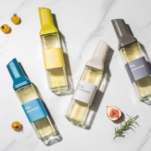 500ml Gravity Oil Pot Kitchen Glass Automatic Opening And Closing Leak-proof Soy Sauce Vinegar Seasoning Bottle Oil