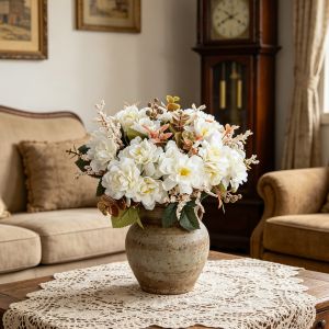 Artificial Flowers Scrapbooking Silk Cherry Vase Home Room Dining Table Outdoor Decora Festival Wedding Brial Bouquet Diy Gifts