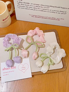 Tulip Schruncie / Ikat Rambut Gaya Korea / Ikat Rambut / Ikat Rambut Kekinian