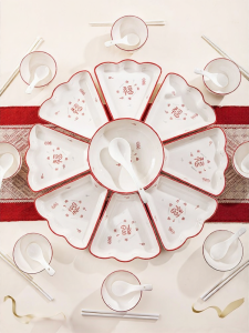 mornenjoy | New Years Eve Family Reunion High Aesthetic Tableware Set