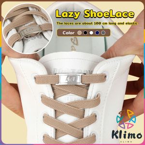KLIMO Elastic No-Tie Lazy ShoeLace Lock Laces Kids Adult Outdoor Sneakers Size 100cm 1 Pair