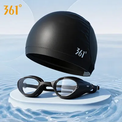 361° | Extra Large Comfortable Non-squeezing Ear Protection Swim Cap