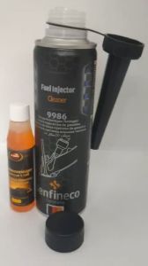 VỆ SINH KIM PHUN XĂNG HIỆU SENFINECO 9986 VÀ CHAI PHA NƯỚC GẠT KÍNH AUTOSOL 5535 (Fuel Injector Cleaner 9986 300ml and WINDSREEN CLEANING CONCENTRATE 32ml)