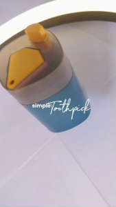 (BISA COD) Tempat Tusuk Gigi Otomatis Mini Pencet - Kotak Wadah Tusuk Gigi - Plastik, Squre - Kapasitas 150 Tusuk Gigi - Navy, Pink, Tosca - Ukuran 8.3 * 5.5cm