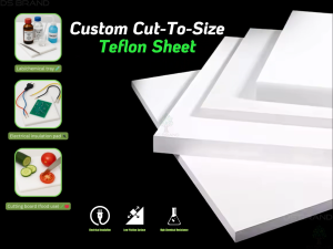 TEFLON / PTFE / Polytetrafluoroethylene / Custom Cut-To-Size / DS Brand M1