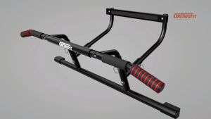 OneTwoFit Pull-up bar for door frames | Fitness bar for home | no screws required | Thick indoor heavy duty pole