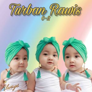 Turban Bayi Anting Rawis 0-2 Tahun All Size baby newborn perempuan lucu Always Barokah Store