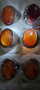 cincin akik madu sulaiman asli carnelian ring stone natural (with box and gift)