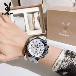 Playboy นาฬิกา แท้ กันน้ำ 2024 เรืองแสง 1 แถม 1 สร้อยข้อมือ