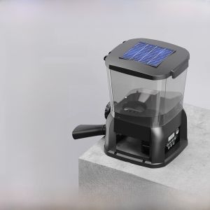 Automatic Solar Powered Feeder Large Capacity Outdoor Fish Pond Food Dispenser by Old Fishing Craftsman Watermelon Seedling