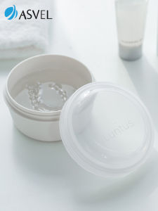 กล่องเก็บอุปกรณ์ฟัน Asvel สำหรับเด็ก กล่องเก็บเครื่องช่วยฟัน ถุงซิปแบบพกพา ป้องกันแบคทีเรีย กล่องใส่ของแบบปิดสนิท