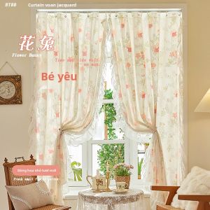 YANXI | Rèm Cửa Phòng Ngủ Hai Lớp Voan Không Khoan