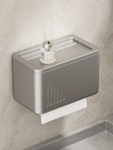 Bathroom Wall-Mounted Tissue Box Toilet Paper Roll Storage Holder European Style Pure Color Toilet Accessories Organizer