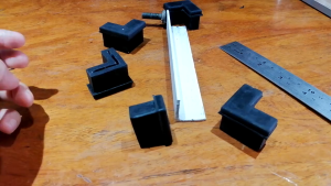 10pcs Rubber Footing Angle bar Rubber Footing for Triangle Iron Slotted Angle Bar Rubber Base