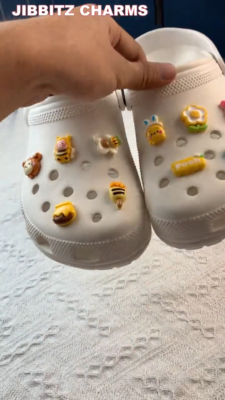 10 ชิ้น จอมดีต์ จีบีซี วินนี่ เดอะ พู สำหรับ ซีเอส แอคเซสซอรี่ ตกแต่งรองเท้า แคทตูน น่ารัก