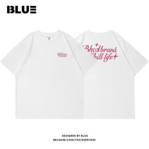 Casual Cotton Short Sleeve T-Shirt Mens Loose Fit round Neck Printed Graphic Summer Top Breathable Youth Fashion Brand