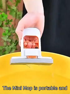 Mini Foldable Squeeze Desktop Mop Portable Cleaning Sponge Small Cotton Mop For Sink KitchenTools